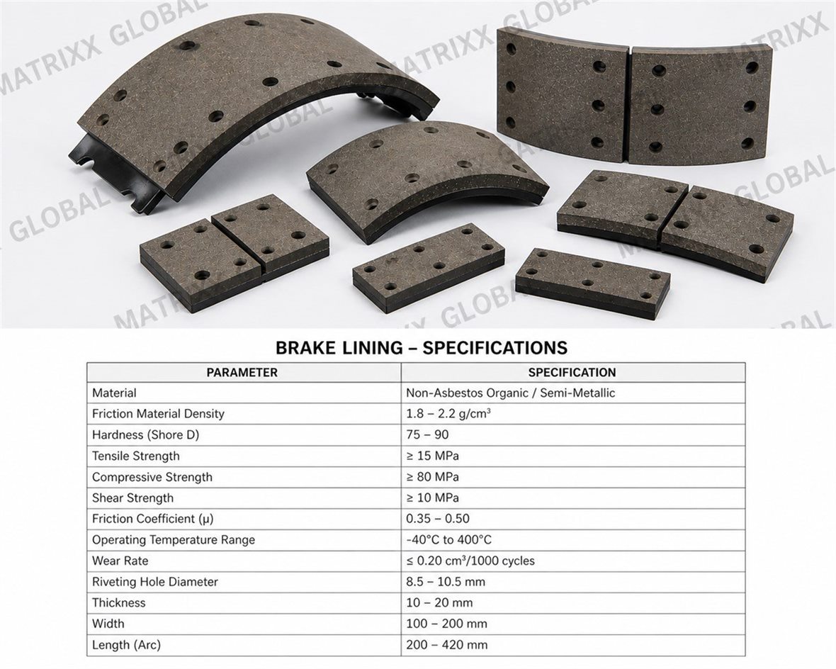 Brake linings